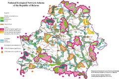 Belarus National Ecological Network Map