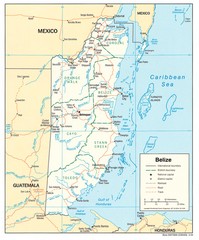 Belize Tourist Map