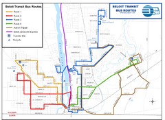Beloit Bus Routes Map