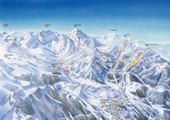 Benasque-Cerler Region Ski Trail Map