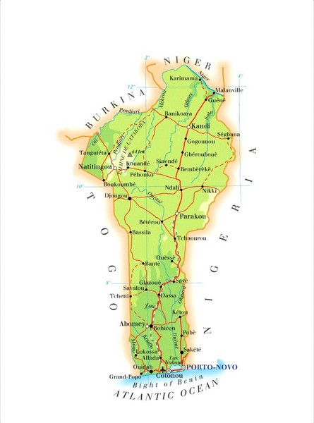 Fullsize Benin Map