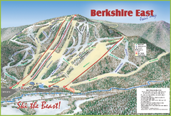 Berkshire East Ski Area Ski Trail Map