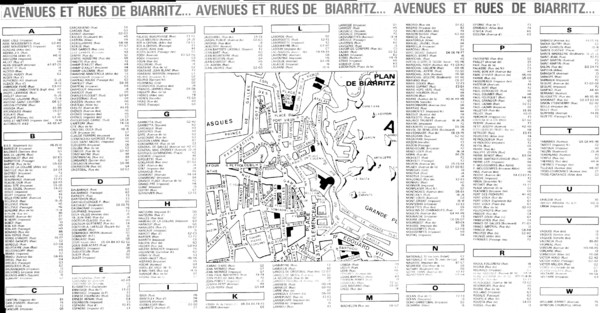 Biarittz - back (index) Map