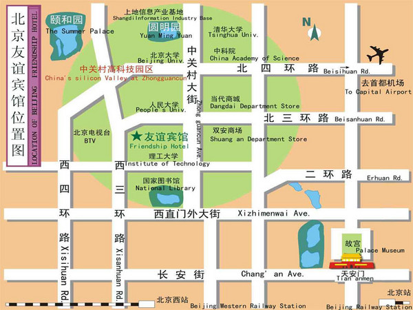 Biejing Tourist Map