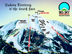 Big Sky Resort Dakota Territory Detail Ski Trail...