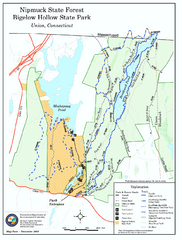 Bigelow Hollow State Park trail map