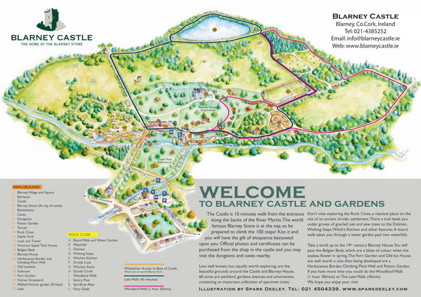 Blarney Castle Map