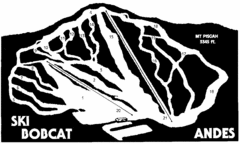 Bobcat Ski Center Ski Trail Map