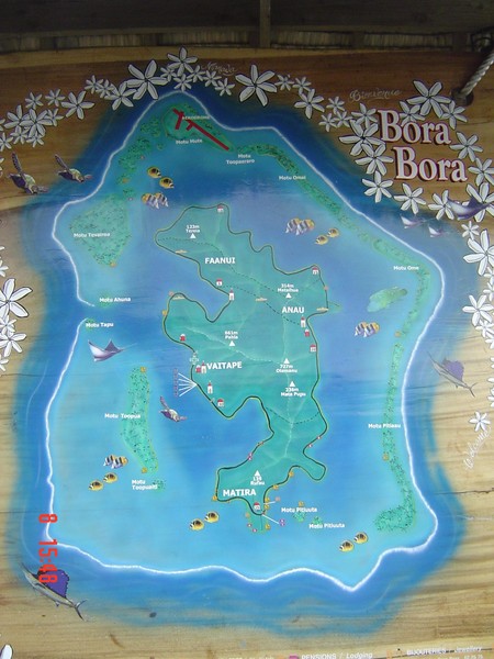 Fullsize Bora Bora Map