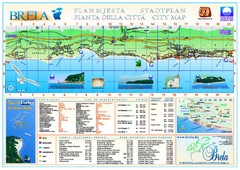 Brela Tourist Map