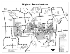 Brighton Recreation Area, Michigan Site Map