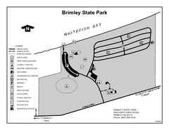 Brimley State Park, Michigan Site Map