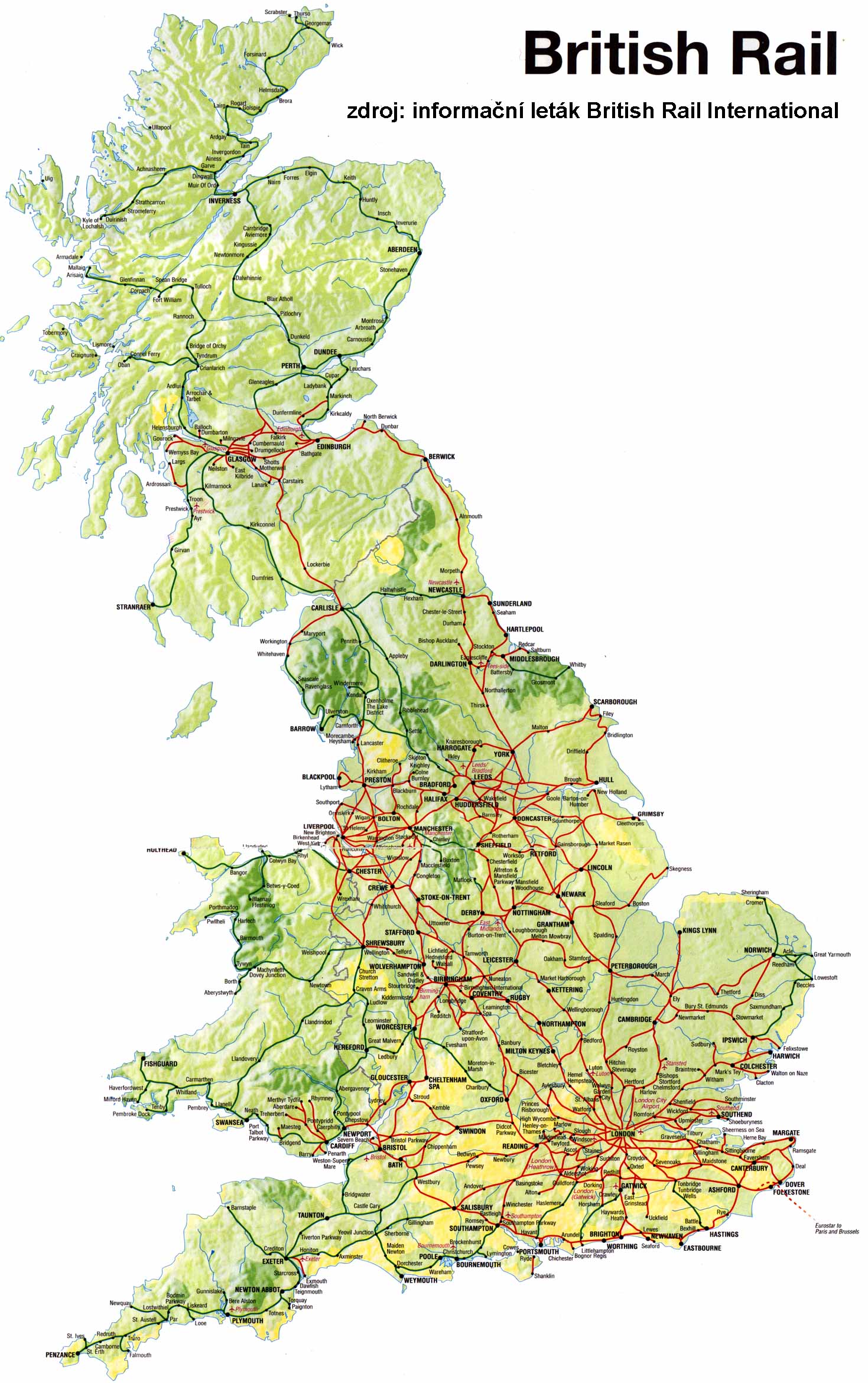 map or britain
