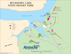Buckhorn Lake State Resort Park Map