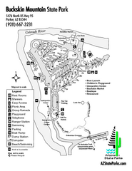 Buckskin Mountain State Park Map
