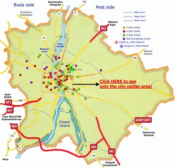 Budapest Hotel Map
