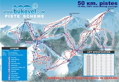 Bukovel Ski Resort Map