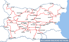 Bulgarian Railways Map