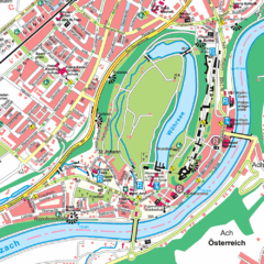 Burghausen Tourist Map