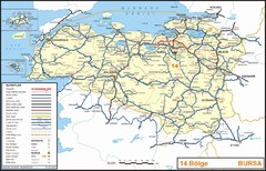Bursa Region Highways Map