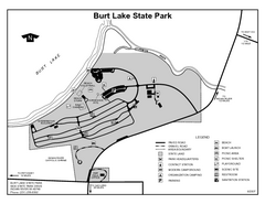 Burt Lake State Park, Michigan Site Map