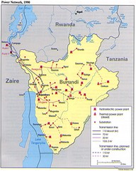 Burundi Power Plant Map