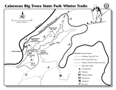 Calaveras Big Trees State Park Winter Map