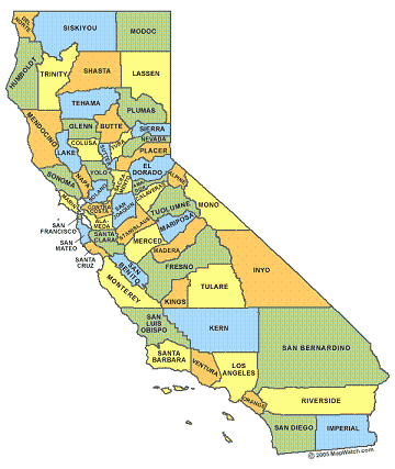 maps of california counties. Fullsize California Counties