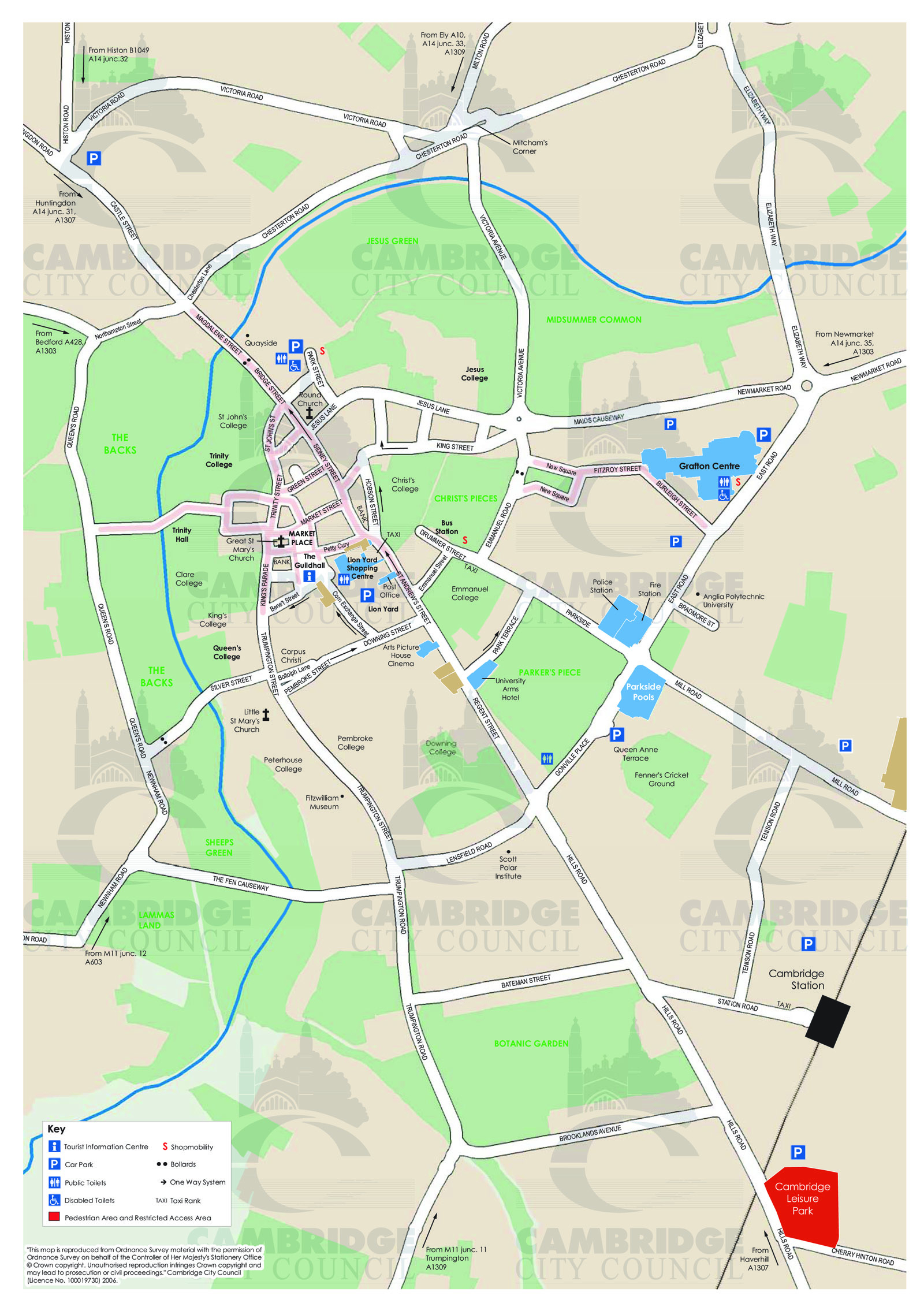 Cambridge Area Map Cambridge England • Mappery