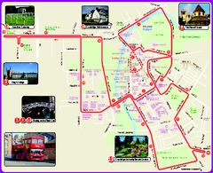 Cambridge Bus Tour Map