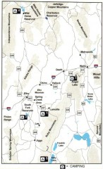 Camping in Elko County, Nevada Map