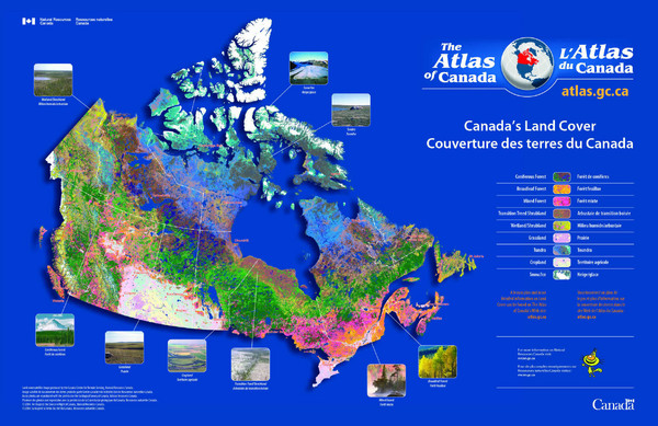 Satellite Map Canada