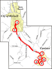Canisteo-Hornell Bus Route Map
