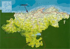 Cantabria, Spain Tourist Map