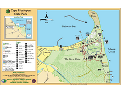 Cape Henlopen State Park Map