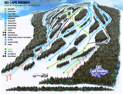Cape Smokey Ski Lodge Ski Trail Map