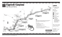 Caprock Canyon, Texas State Park Trail Map