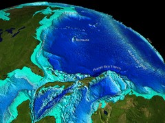 Caribbean Sea Bathymetry Map