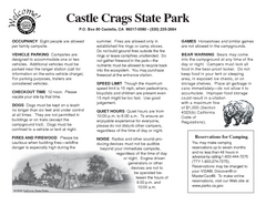 Castle Crags State Park Map