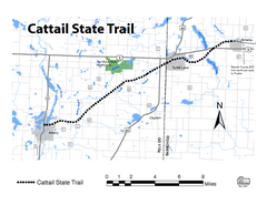 Cat Tail State Trail Map