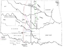 Cattle Trails Map