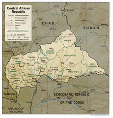 Central African Republic Map