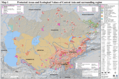 Central Asia Protected Areas Map