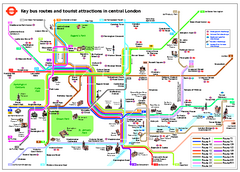 London Tourist  on Map Of London With Attractions   Map London Tourist Attractions