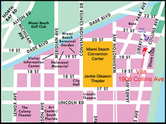 Central Miami, FL Tourist Map