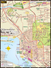 Central San Diego Tourist Map