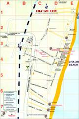 Cha Am Tourist Map