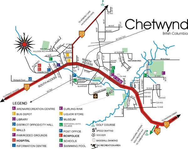 Chetwynd Town Map
