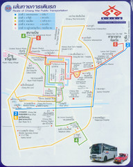 Chiang Mai Bus Map (Thai)