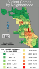 Chicago 2006 Violent Crime Map